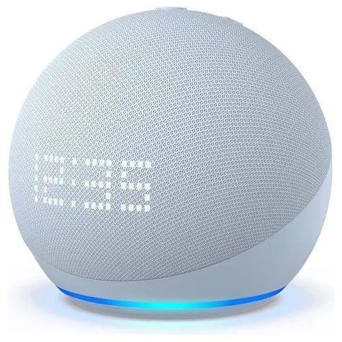 Amazon Nuovo Echo Dot 5Âª Generazione con Orologio Altoparlante Intelligente Int