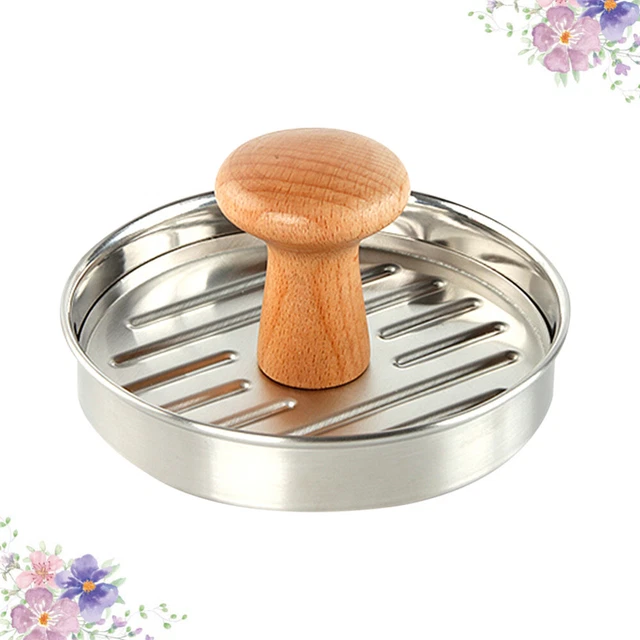 Grande pressa per hamburger in acciaio inox pressa per legno pressa per cucina domestica