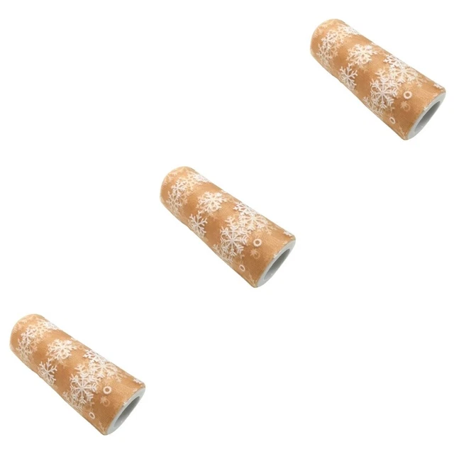 3 stücke 15cm 10 yards Weihnachten Schneeflocke Tüll Rolle glitzernde Organza