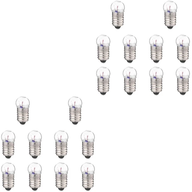 20 pz E10 Miniatura Base Vite Lampadine Led Piccole Lampadina E10 2. 5v