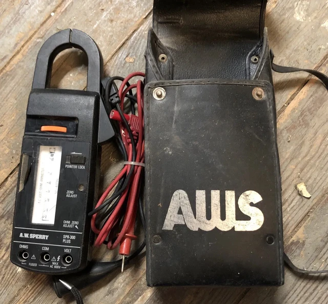A.W. Sperry SPR-300 Plus Clamp-On AC Volt OHM Ammeter