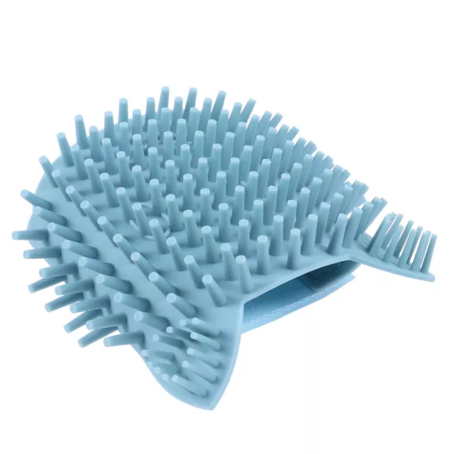 Cepillo rascador de esquina para gatos silicona aseo de mascotas ducha cabello interior