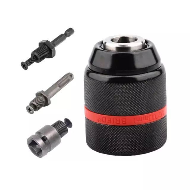 1/2" 2-13mm Heavy Duty Chuck Adaptor Conversion Kit- 1/4" Hex, SDS Plus, Square