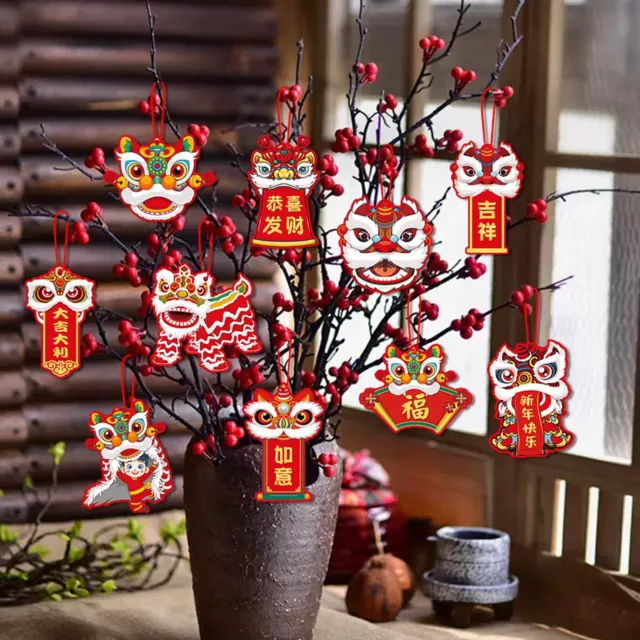 2024 YEAR OF The Dragon Lucky Dance Lion Hanging Pendent Chinese New