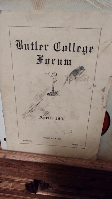 HBCU Rare *1932 Butler College Forum Magazine* Vol #1 Tyler Texas