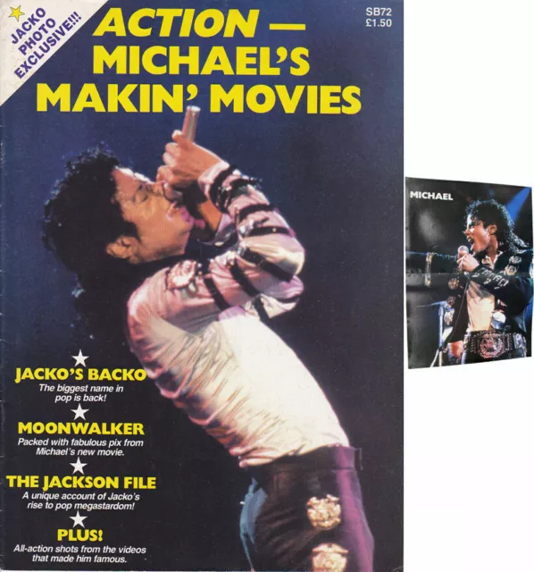 Michael Jackson MOONWALKER MAKIN' MOVIES English British UK Magazine 1989
