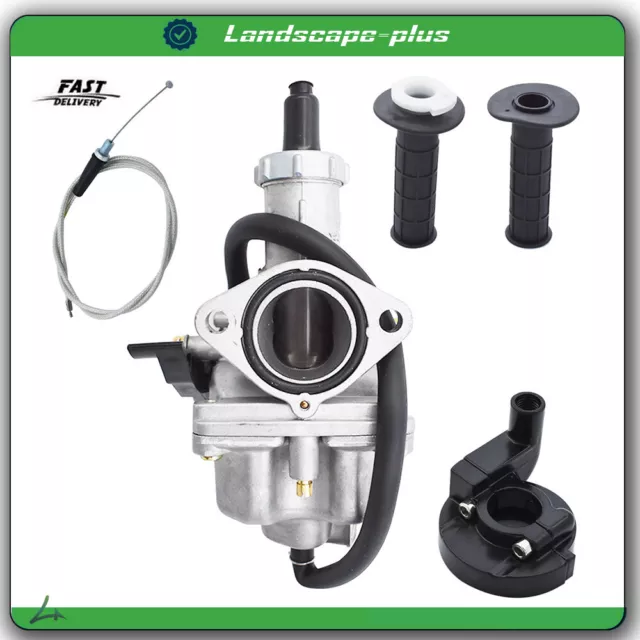 For Honda XR100 XR100R CRF100F Handlebar Hand Grips Throttle Cable Carburetor