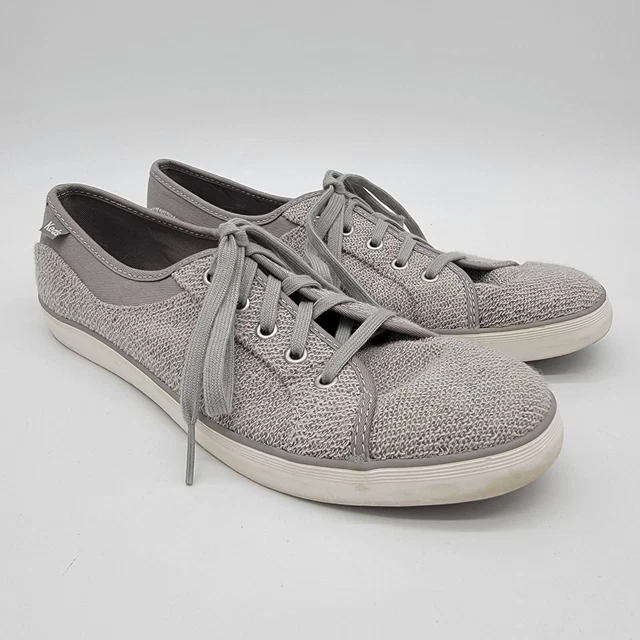 Keds WF57627 Coursa Sweatshirt Haphazard Sneakers Womens Light Gray WF57627 Sz 8