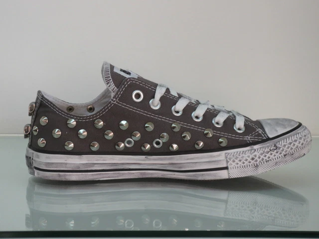 CONVERSE ALL STAR borchie Hi GRIGIO CHARCOAL glitter BRUNITO