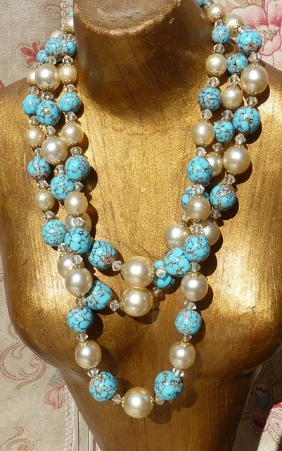 Perles Murano En Verre Facetté – Anciennes Vénitiennes – Pour Bijou Vintage