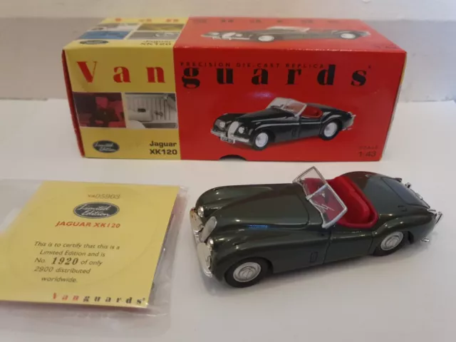 Corgi Vanguards 1:43 VA05903 Jaguar XK120 Battleship Grey Ltd Edition