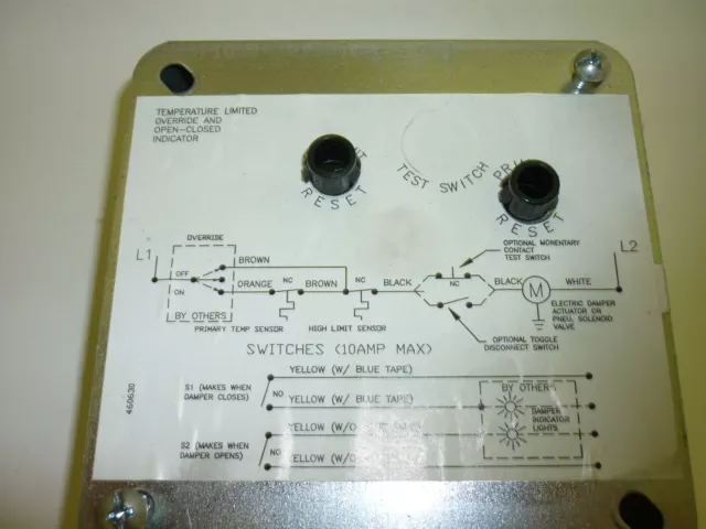 Tor Temperature Limited Override For Combination Fire Smoke Dampers 212, 350 Deg