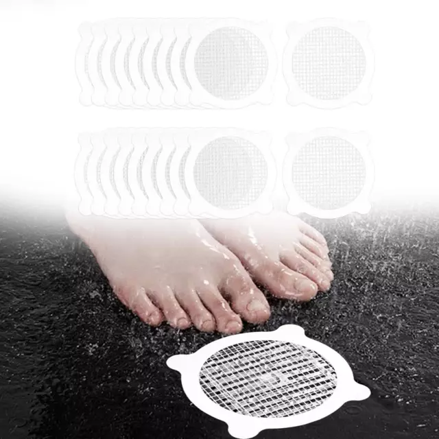 20x Disposable Floor Drain Hair Catcher Sticker Convenient Self Sticky Bathroom