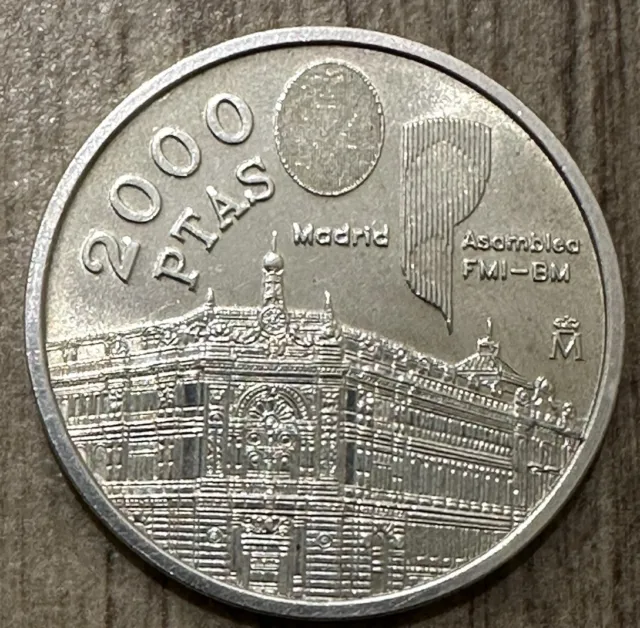 Moneda De 2000 Pesetas De Juan Carlos I Del Año 1994 De Plata. S/C.