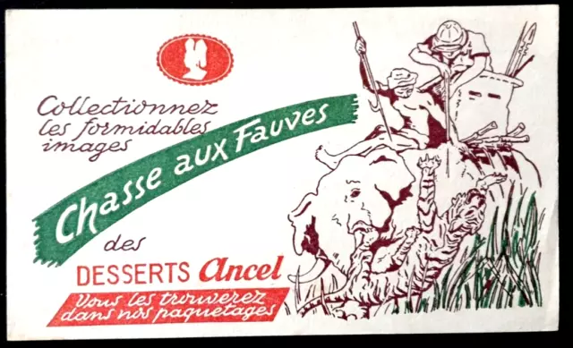 Buvard Chasse Aux Fauves Des Desserts Ancel