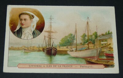 CHROMO 1895-1910 BON-POINT ECOLE FRANCE LITTORAL ILES CONCARNEAU BRETAGNE 29 