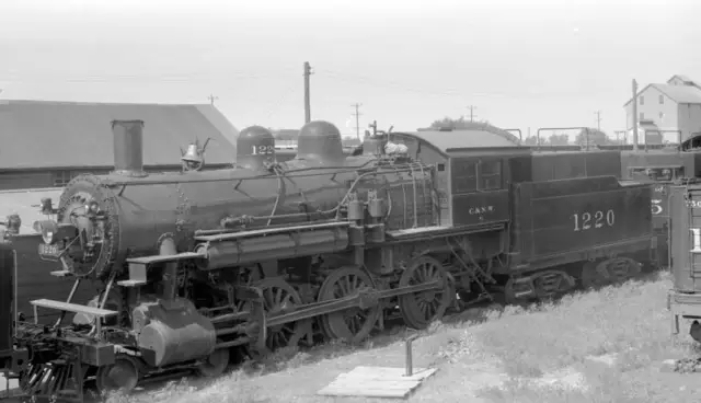 Cnw Chicago North Western Railway Locomotive, Engine No 1220 Old Train Photo