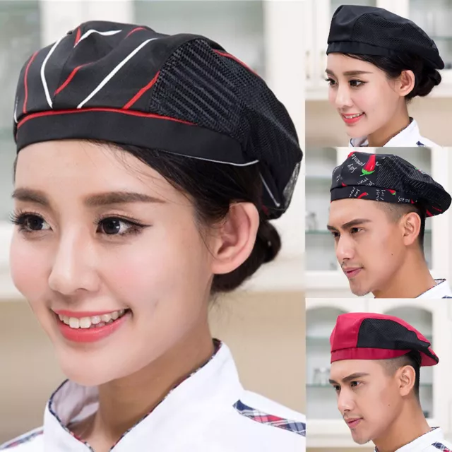 Restaurant Breathable Work Wear Chef Hats Kitchen Tools Cook Beret Waiter Cap