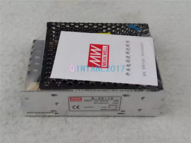 1PC New S-35-12 35W Single Output DC12V 3A Switching Power Supply