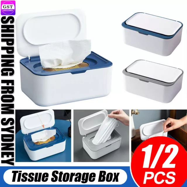 Wipes Dispenser Box Wet Baby Wipes Holder Tissue Storage Case With Lid Supplies