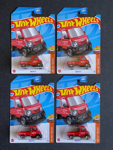 2023 HOT WHEELS Mighty K Red HW Hot Trucks 7/10 #214/250 Non-STH
