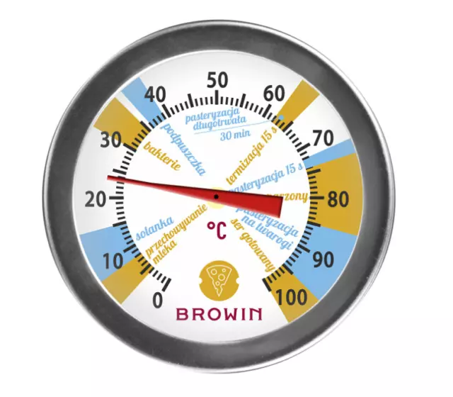 Käsethermometer 0-100°C Edelstahl Bimetall BBQ Käse Thermometer Käseherstellung 2