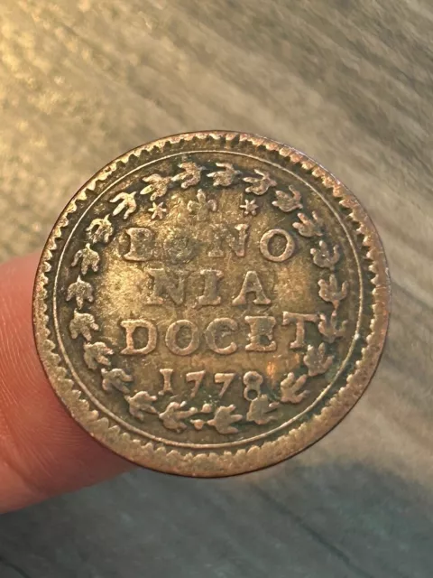 1778 1 Quattrino Bologna Carta Stati Uniti Lotto 462