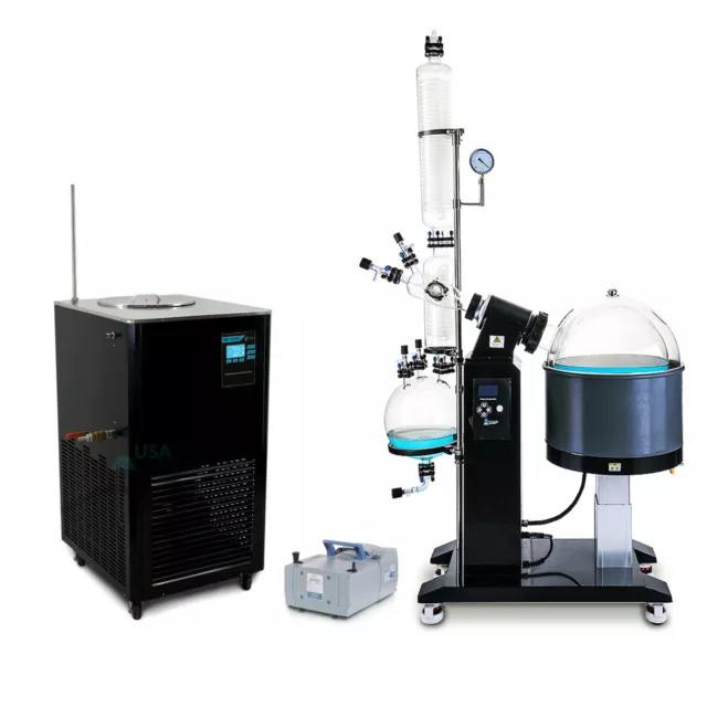 USA Lab Equipment USA Lab 50L Rotary Evaporator Turnkey Rotovap RE-1050 w/ Va...