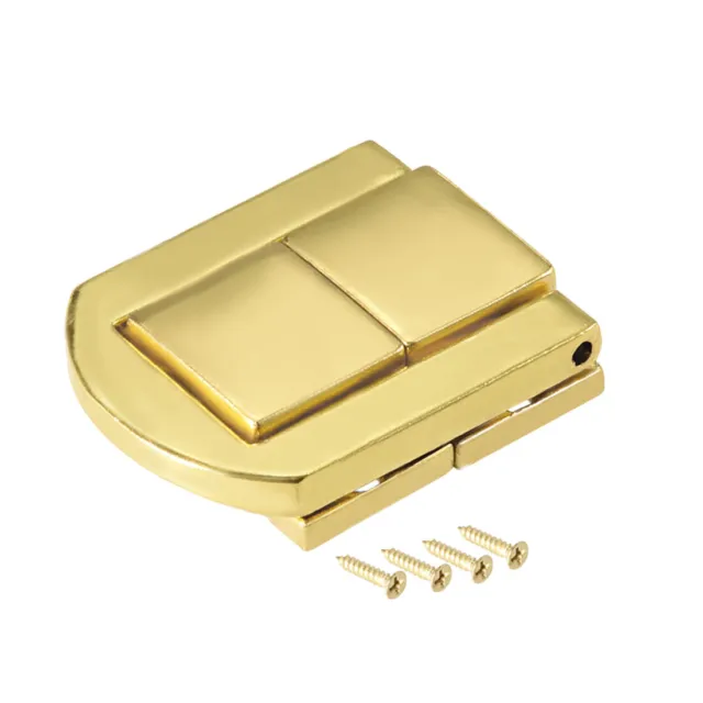 Toggle Latch, 31mm Golden Decorative Hasp Jewelry Suitcase Box Catch w Screws