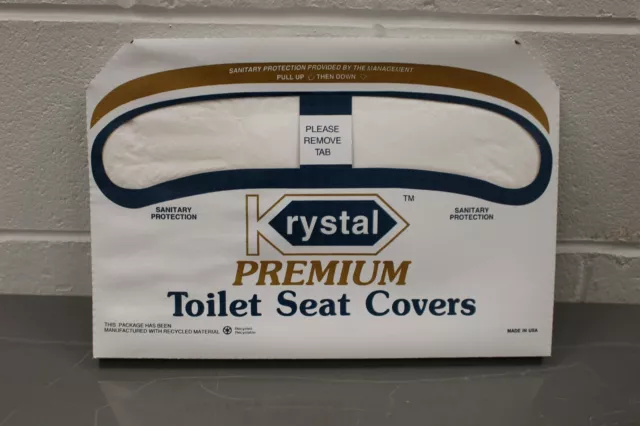 Krystal Toilet Seat Covers, Pack of 250, NEW!