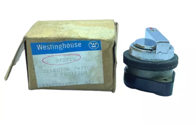 Westinghouse OT2S1W Positive 2 Position Selector Switch CAM IR