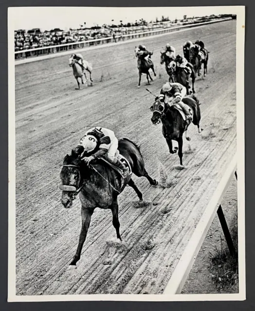 1973 Calder Race Course Horse Racing Action Shot Vintage Press Photo FL Jockeys