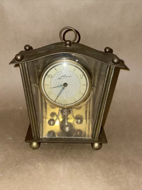 Vintage Schmid Schlenker West Germany Pendulum 8 DAY Clock for Repair Parts Vintage Schmid Schlenker West Germany Pendulum 8 DAY Clock for Repair Parts