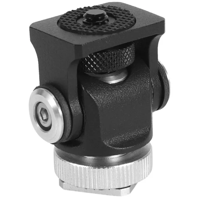 Hot Shoe Mount Monitor Microphone Flash Holder 1/4 Inch Screw Camera Bracke E6F9