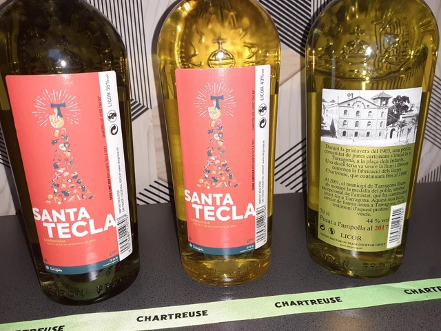 Lot de 3 Bouteilles Chartreuse SANTA TECLA verte et jaune 2017 + TAU 2017 3