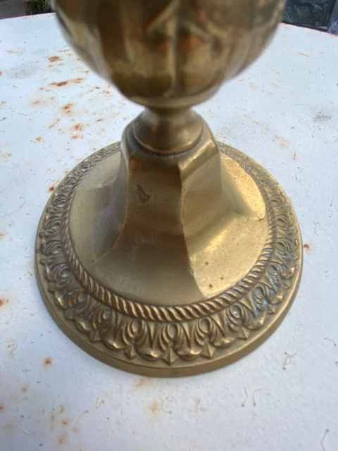 2 bougeoirs en bronze début 20 eme