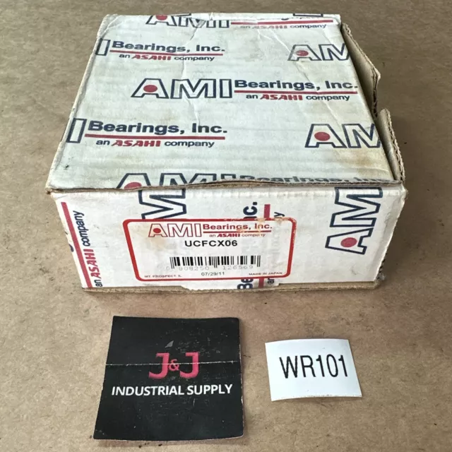 BRAND NEW IN BOX- AMI Bearings UCFCX06 4-Bolt Flange Mount 1-1/4” Bore FAST SHIP