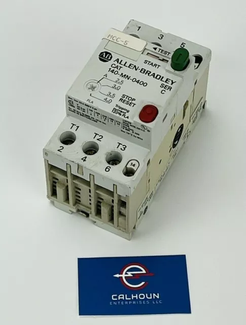 Allen-Bradley 140-MN-0400 Manual Motor Starter Ser C 2.5-4.0 Amp *WARRANTY*