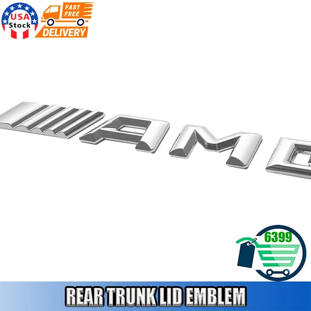 3D Rear Trunk Lid Badge For AMG Emblem A B C E S CL SL ML CLK CLS SLK 2014-2016