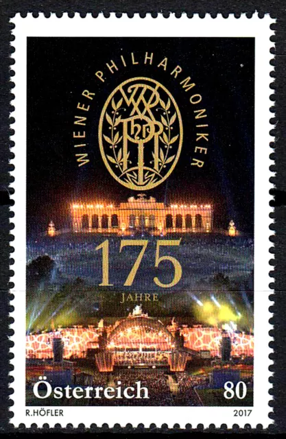 3345 postfrisch Österreich Jahrgang 2017 Wiener Philharmoniker Musik Konzert