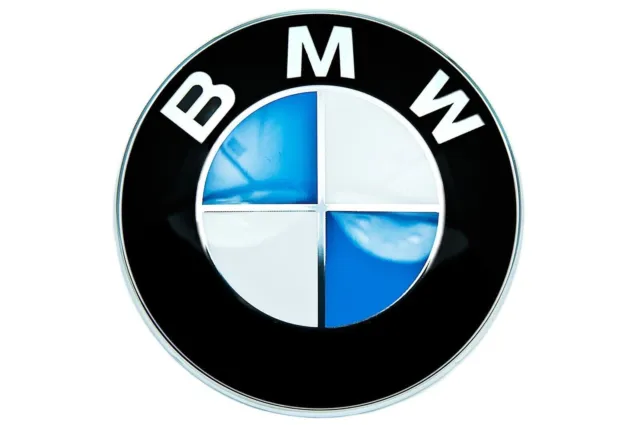 82mm Round Emblem For BMW Bonnet Hood Boot Trunk Rear Badge Blue White Black