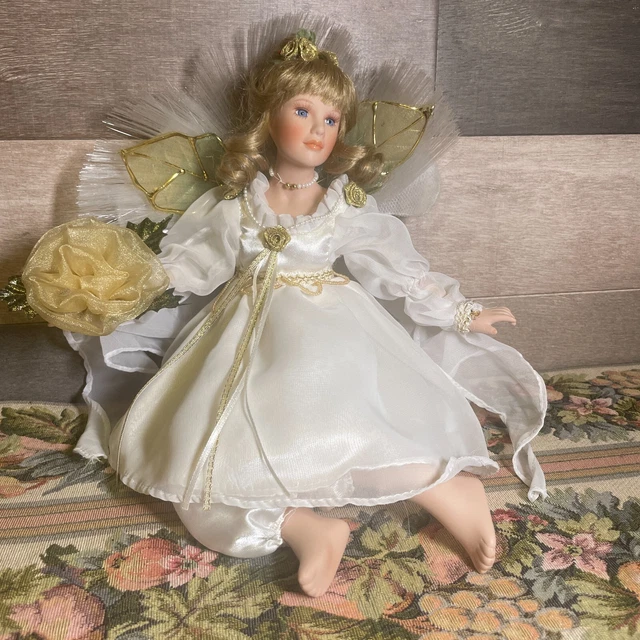 Angel Fairy Heritage Signature Collection Sitting Porcelain Doll 2