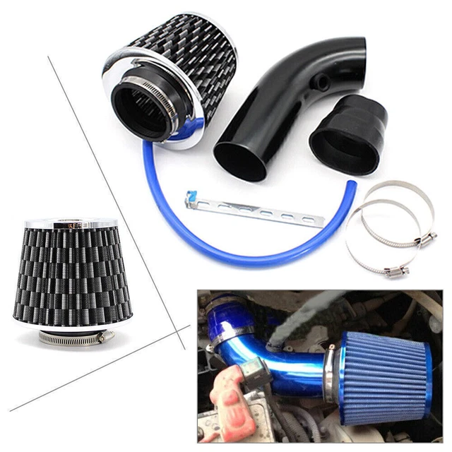 Cold Air Intake Filter Induction Kit Pipe Power Flow Hose System Auto Black US