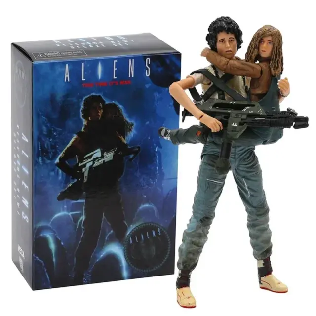 NECA - Aliens Rescuing Newt "Deluxe Set" Action PVC Figure Doll Collectible Mode