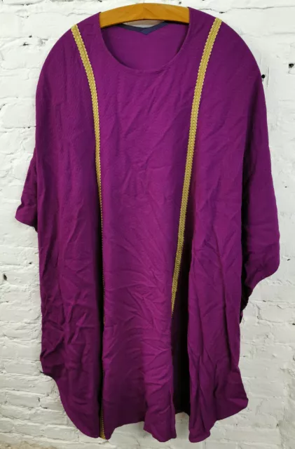 1x Messgewand Casel gotisch violett vestment chasuble 21064