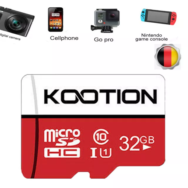 32GB Micro-SD-Karte TF Card Memory Card Speicherkarte SDHC Class 10 80MB/s
