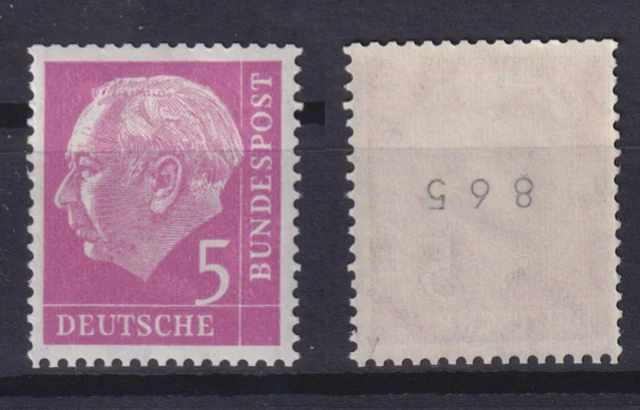 Bund 179xv Heuss 5 Pf ungerade Nr. 865 gepr. postfrisch