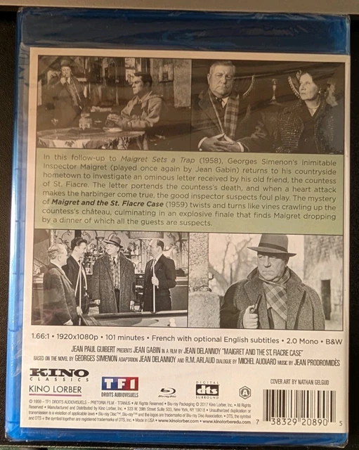 MAIGRET AND THE St. Fiacre Case (1959) Blu-ray Region A US Import £12. ...