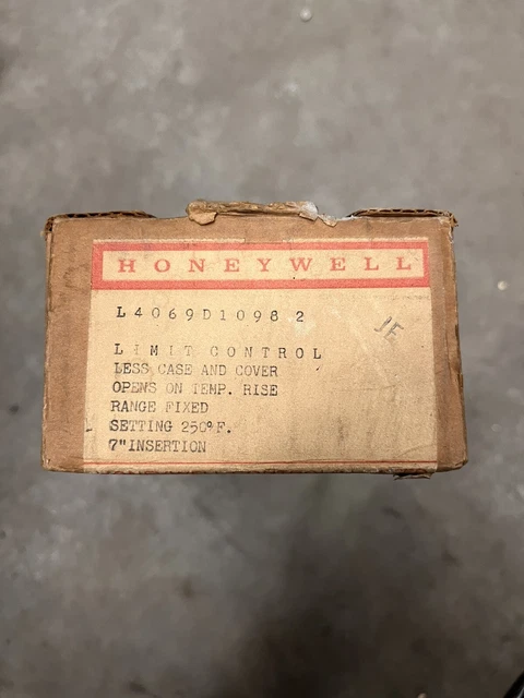 Honeywell L4069D1098 2 Limit control