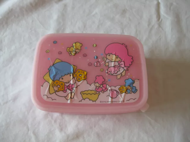 Vintage Sanrio Pink Little Twin Stars Food container kawaii